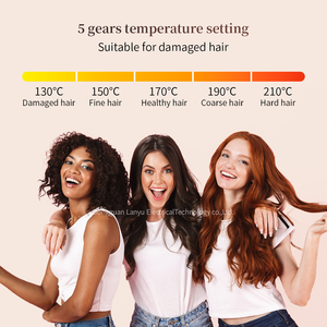 <span class=keywords><strong>Rizador</strong></span> de pelo giratorio automático Pro, <span class=keywords><strong>rizador</strong></span> de pelo, diseño antiescaldado, Varita de estilo sin enredos para resultados de salón - Product Image 4