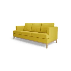 Juego de sofás de tela PU de cuero estilo Chesterfield de 3 plazas, muebles de sala de estar con función de esquina, relleno de esponja para uso en apartamentos - Product Image 4