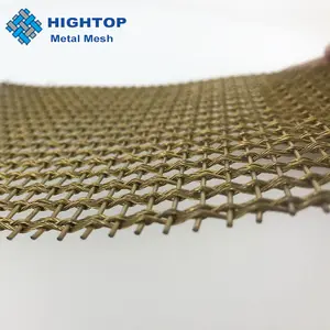 Architectural Decorative Metal Screen Wire Mesh Curtain For Hall Divider