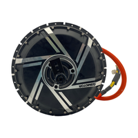 Moteur de moyeu à rayons sans balais QSMOTOR 273 50H V3 72V 8000W pour vélo électrique à roue unique avec patins de 200 mm