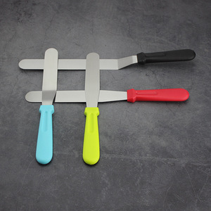 Espátulas de <span class=keywords><strong>Acero</strong></span> <span class=keywords><strong>Inoxidable</strong></span> Rectas y Angulares de 6/8/10/12 Pulgadas para Decoración de Pasteles y Repostería - Product Image 3