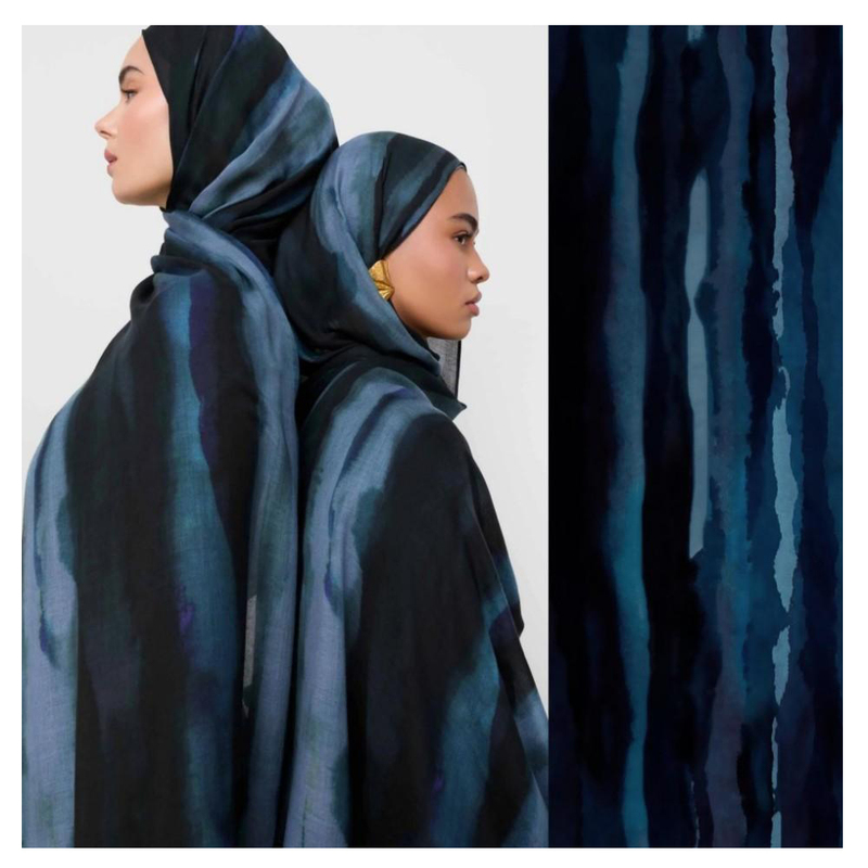 2025 Popular Customized Logo Muslim Shawl