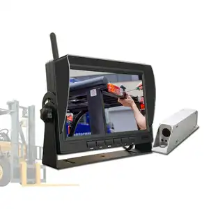 Forklift Special LED Lights HD Camera 1080P Digital Wireless Front Camera System AHD Back Up Camera Kit