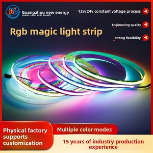 Tira de <span class=keywords><strong>Luz</strong></span> LED Mágica para <span class=keywords><strong>Pizarra</strong></span>, Bajo Voltaje, Desplazable, 720 LED, Autoadhesiva, Flexible, RGB COB - Product Image 2