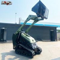 Mini-chargeuse compacte sur chenilles V1000 à faible pression au sol pour le nettoyage des boues de tunnel et du fumier d'élevage