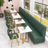 Meubles de salle à manger de luxe modernes, couleur personnalisable, table à manger, chaise, banquette en cuir, canapé de restaurant, café