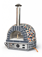 Four à pizza électrique commercial à un seul niveau, avec base en pierre, pour comptoir, pour restaurant, 400 ℃   4,8 kW EB-1