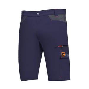 Pantalones Cortos de Trabajo Estilo Bermuda para Hombre, Color Azul Oscuro, Diseño con Bolsillos Tipo Cargo - Product Image 2