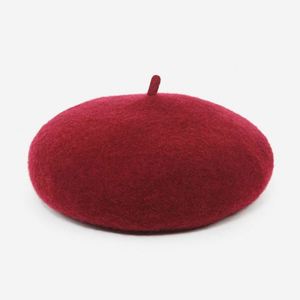 RTS 73 Colors Custom Villus Top Quality French Winter Hats Women Wool Beret Hats for Women - Product Image 3