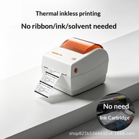 Impresora de Etiquetas Térmicas de 4 Pulgadas, Bluetooth, USB, Impresora de Códigos de Barras, Máquina para Imprimir Etiquetas de Envío, para Logística y Comercio Minorista