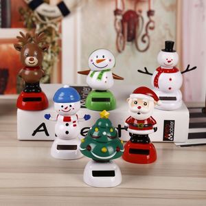 Muñeco de Nieve Solar Oscilante con Cabeza que se Sacude, Regalo de Navidad, Decoración para Coche, Juguete Solar Bailarín - Product Image 1