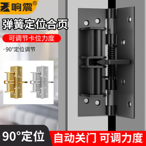 <b>Spring</b>-loaded Hinge 180 Degrees 4 Hole Iron <b>Door</b> Hinge For Various <b>Doors</b> Modern Design - Product Image 2