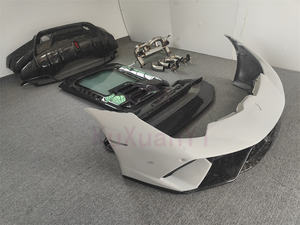 Pare-chocs avant et arrière en fibre de carbone forgée de haute qualité style P aileron arrière et base de couvercle arrière pour kit carrosserie <span class=keywords><strong>Lamborghini</strong></span> LP610 - Product Image 4
