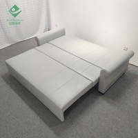 Europäisches ausziehbares weißes Schlafs ofa Modernes Futon für Wohnungen mit Stauraum