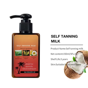 مجموعة لوشن تسمير الجسم بدون خطوط بعلامة تجارية خاصة، نباتي، ذو مظهر طبيعي، مقاوم للماء، لوشن تسمير ذاتي للبشرة السمراء - Product Image 5