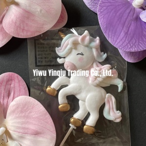 Decorazione per Torta Unicorno Pony, Grazioso Topper per Torta di Compleanno a Tema Unicorno per Bambina - Product Image 2