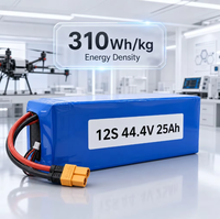 Paket Baterai Li-ion Drone UAV 12S 25Ah 310Wh/kg Densitas Energi Tinggi untuk Drone UAV Jarak Jauh Modul Kamera Termal RGB UAV