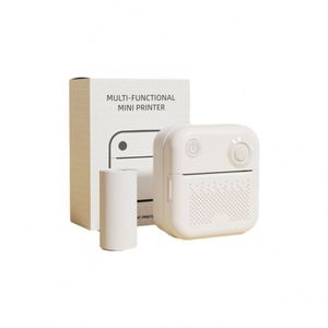 Wholesale Portable Mini Label <b>Printer</b> White <b>Color</b> Pocket Size Plastic Thermal Transfer Sticker <b>Printer</b> with Roll for Women - Product Image 1