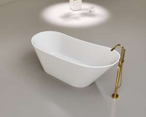 Vasca da Bagno Freestanding Ovale Suly <span class=keywords><strong>Merlin</strong></span> con Apertura Laterale, Colori Personalizzabili, in Acrilico di Alta Qualità, con Idromassaggio - Product Image 1