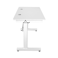 Bureau de jeu Atlantic Pro Carnegie Xl Xtrempro blanc en forme de V avec support d'écran et rangement