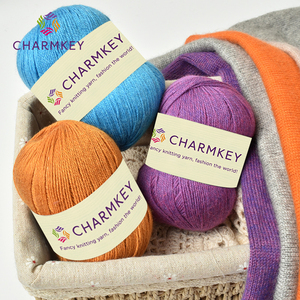 Nhà Cung Cấp Nhà Máy 50G/Cuộn Chồn Cashmere Sợi Len Nylon Pha Trộn Sợi Chồn Cashmere Sợi - Product Image 4