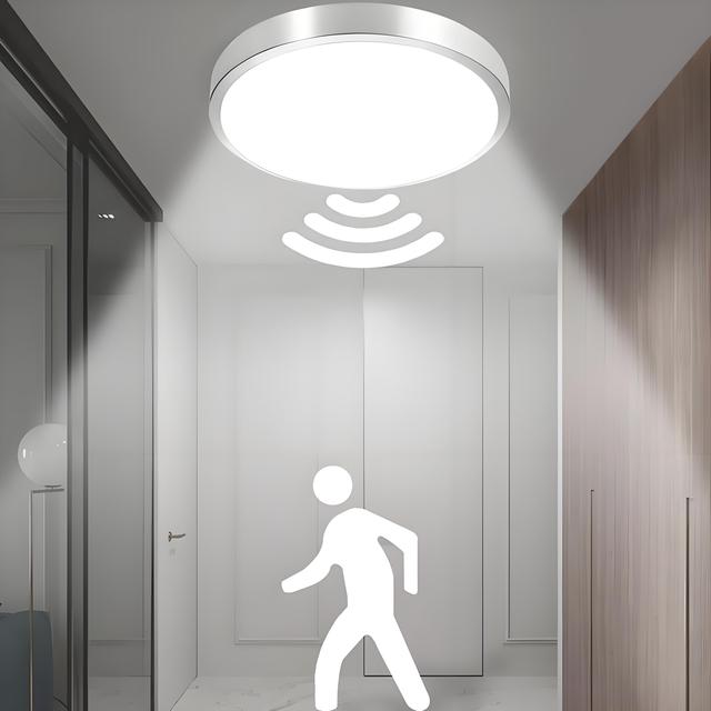 Smart LED Ceiling Light with Human Detection Induction Motion Sensor Waterproof for Corridors and Stairs