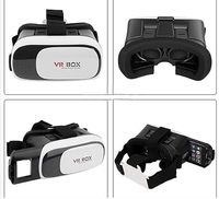 Lunettes VR BOX 2ème Génération, Lunettes VR à Porter sur la Tête, Cinéma 3D Mobile, Lunettes de Réalité Virtuelle