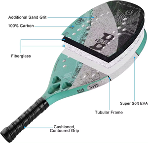 Raqueta de Tenis Playa/Pádel Profesional con Núcleo de EVA, Impresión Personalizada, Venta al Por Mayor 2026, 50% <span class=keywords><strong>Fibra</strong></span> de Carbono, Cara de 23.5cm, Peso 330g - Product Image 2