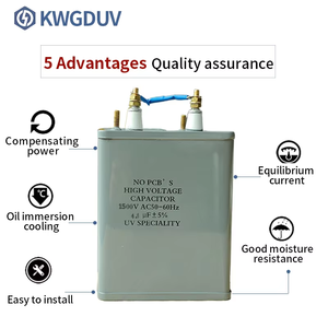 Venta caliente 1-68UF 1500V Condensadores profesionales Condensadores de alto voltaje seguros y estables para curar lámparas - Product Image 4