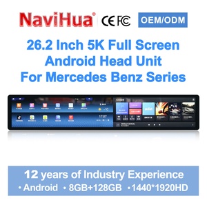 Radio para Auto Navihua de 26.2'' con Pantalla Táctil Completa, Android, GPS, Navegación, Multimedia, Carplay, DSP para Benz Clase C W205, GLC, GLA, CLA, A, E - Product Image 1