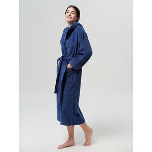 Sioro Albornoz de tela de rizo para mujer, con capucha, largo, suave, para spa, ducha y bañera de hidromasaje - Product Image 6