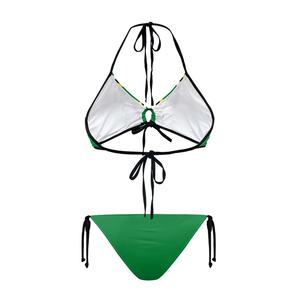 موك منخفض للبوليستر الدومينيكا النساء الكلاسيكية قطعة واحدة ملابس السباحة النساء مثير ملابس السباحة مخصص بيكيني - Product Image 2