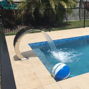 Cascade <span class=keywords><strong>d</strong></span>'eau lumineuse à LED à changement de couleur avec lumières RGB pour la <span class=keywords><strong>d</strong></span>écoration de jardins, bassins, piscines et patios – Pièce maîtresse moderne - Product Image 4