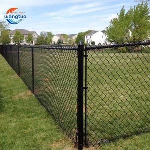 Bán buôn nhúng nóng tấm mạ kẽm Giá sử dụng mạ kẽm Chuỗi liên kết hàng rào PVC tráng kim cương hình dạng dây Cyclone lưới hàng rào - Product Image 6