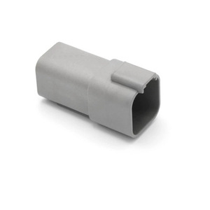 Conector Automotriz de 6 Posiciones, Plástico Gris, Macho y Hembra, Impermeable, para Automóvil DT04-6P - Product Image 1