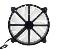 Refroidisseur d'eau en cuivre JNP ARGB 20 cm 12 V 200 mm, ventilateur silencieux pour processeur, pour boîtier d'ordinateur de jeu