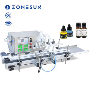 Máquina de llenado de aceite líquido con bomba peristáltica CNC de escritorio automático ZONESUN con transportador para máquina de llenado de Perfume llenadora de agua - Product Image 1