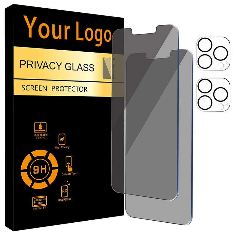 Mobile Phone Privacy Tempered Glass Camera Lens Screen Protector For Iphone 6 7 8 X Xr Xs 11 12 13 13 14 Pro Mini Pro Max