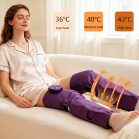 Masseur de jambes sans fil BISD BISD-X301 avec batterie 2000 mAh – Appareil de massage électrique sans fil à compression d'air pour mollets, idéal pour la maison (parfait comme cadeau)