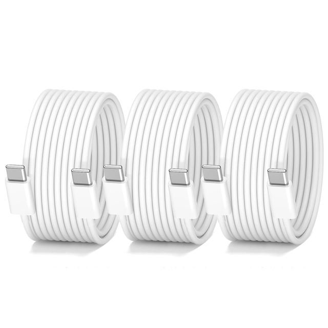 3.3ft 3 Pack Factory Wholesale Good Quality USB-C to C PD 100W 60W 3a 5a Quick Charging Sync Date Usb Cables for Phone Charger