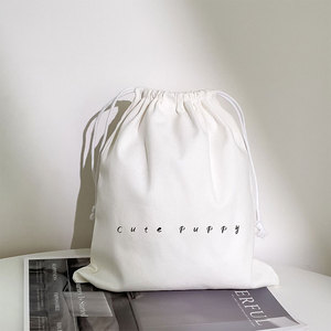 Bolsa de Lino Reciclado con Logotipo Personalizado, Bolsa de Almacenamiento de Joyas Reutilizable y Portátil con Cordón de Algodón, Asa de Cuerda, Diseño de Dibujos Animados, Plegable - Product Image 2