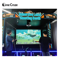 Machine de jeu de tir commerciale, simulateur de tir, jeux de terrain de jeu, projecteur interactif d'intérieur, jeu d'arcade de tir au laser