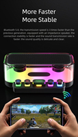   Enceintes de fête puissantes en verre et plastique, étanches, pour jeux 5.1 AUX, usage domestique, avec subwoofer à basses profondes, LED RGB, commande vocale, pour le direct