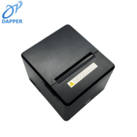 Printer Pos Desktop 80mm, Printer dengan USB nirkabel Bluetooth, Printer tanda terima termal untuk bisnis kecil, Printer tagihan hitam dan putih