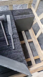 Suelo de teja de pizarra de piedra natural negra - Product Image 3