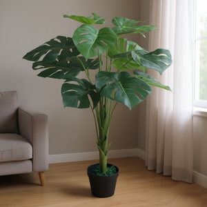 Planta Artificial de Monstera de 27.6 Pulgadas de Alto, Hojas de Simulación, Decoración Interior, Planta Artificial de Plástico, Decoración para el Hogar - Product Image 2