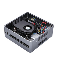Dispositivo de Red de Enrutamiento Suave con Firewall LAN Serie Q600G6, NUC Dual DDR4 32GB Máx., SSD NVMe, Computadora de Escritorio con Carcasa de Aluminio y Ventilador