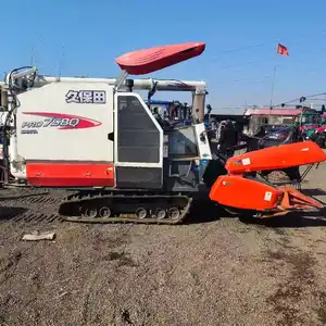 Machine automatique pour récolte du riz, alimentation complète, récupération de grains