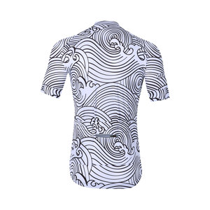 Maillot de cyclisme d'été polyvalent à imprimé graphique, unisexe, doux pour la peau, à manches courtes, pour hommes et femmes, pour une utilisation toute la journée - Product Image 3