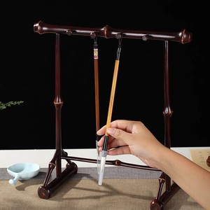 Bamboo Pen Holder Calligraphy Brush Stand Desktop Storage Ornament For Study Desk Gift - Product Image 2